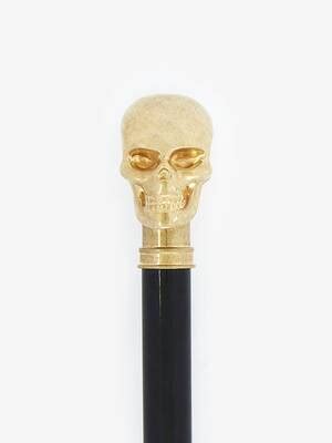 Gold Dandy Skull Cane .